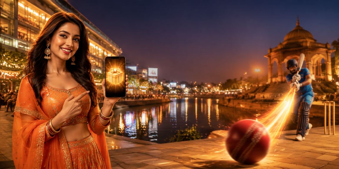 Night market in Delhi with cricket betting and friendly atmosphere